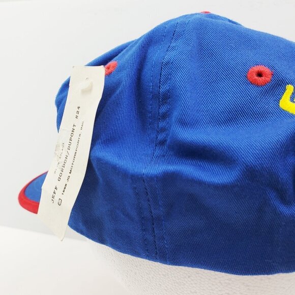 Jeff Gordon Vintage NASCAR Hat 90s Strapback 24 Competitors View Deadstock NWT - Picture 13 of 13